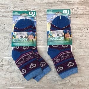 Set of 2 Fireside Aloe Infused Sofsole Fuzzy Socks